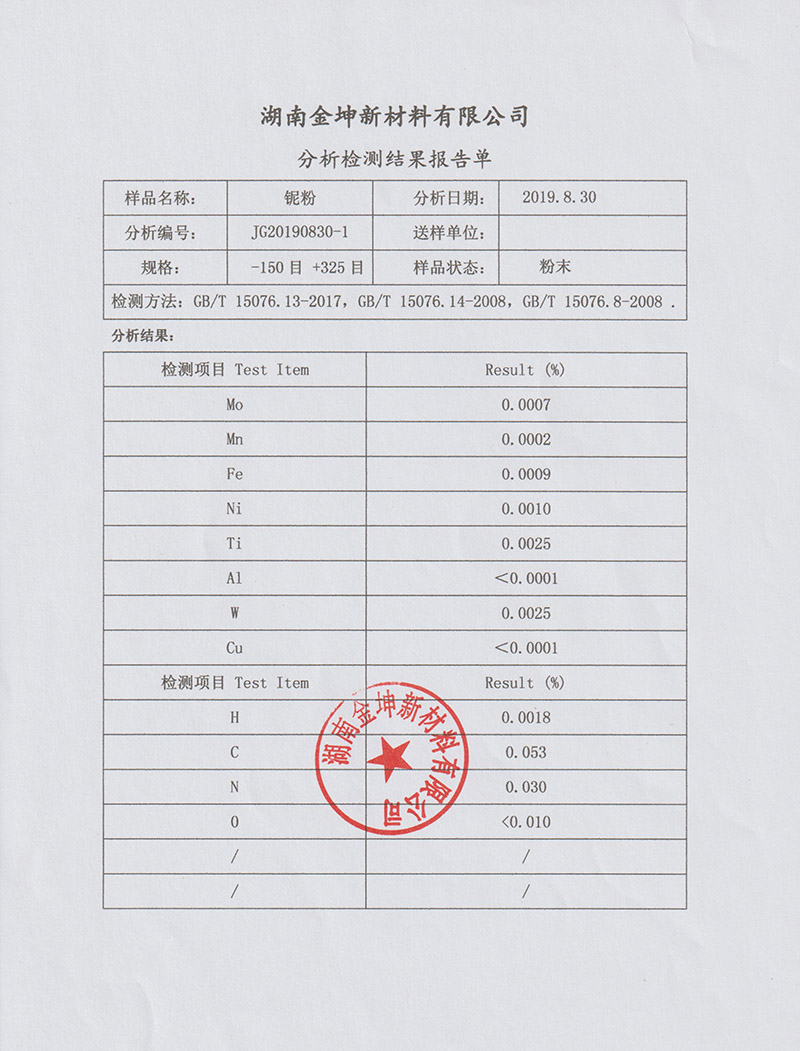湖南金坤新材料有限公司,金屬鈧,金屬鈧粉,鋁鈧合金,金屬鈧靶,鋁鈧靶材,鋁基靶材,氧化鈧,各類鈧鹽,氟化鈧,貴金屬粉末低氧超細鈦粉,鋯粉,鉿粉,鈮粉,鉭粉
